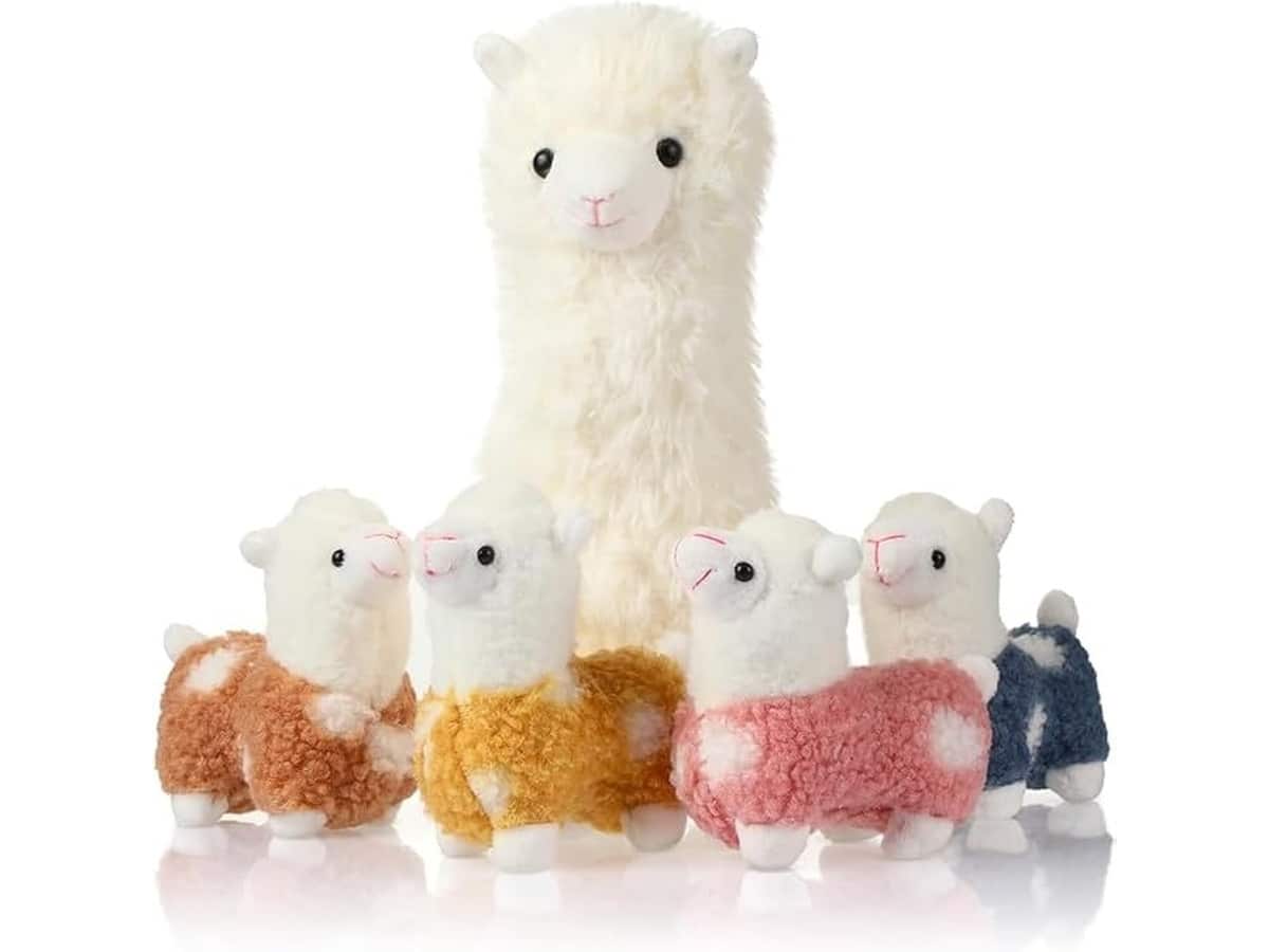 Civaner alpaca family plush set